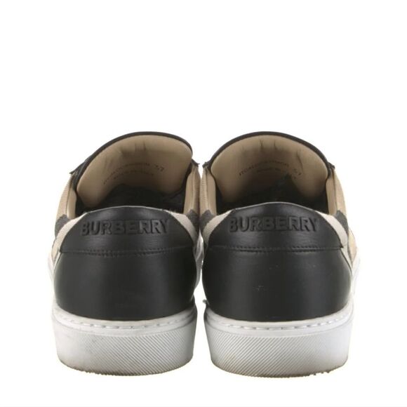 BURBERRYNova Check Pattern Canvas Sneakers - Picture 4 of 4